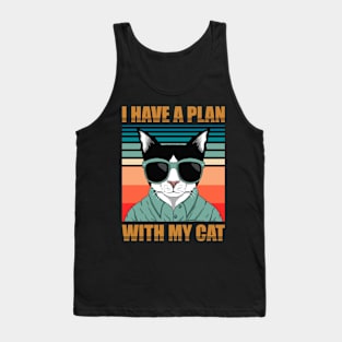 Retro Cat Spirit Animal Tank Top